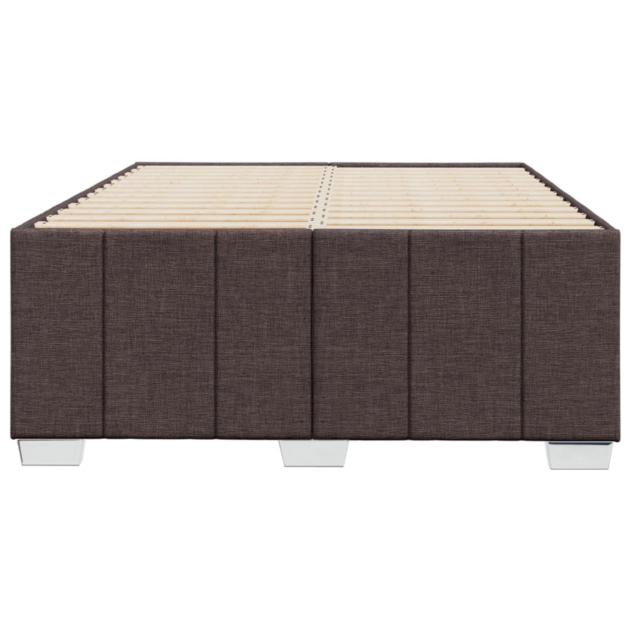 Bedframe stof donkerbruin 120x200 cm
