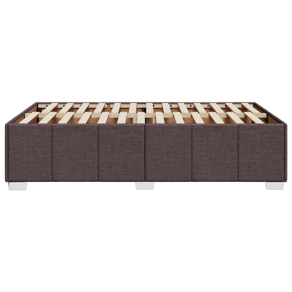 Bedframe stof donkerbruin 120x200 cm