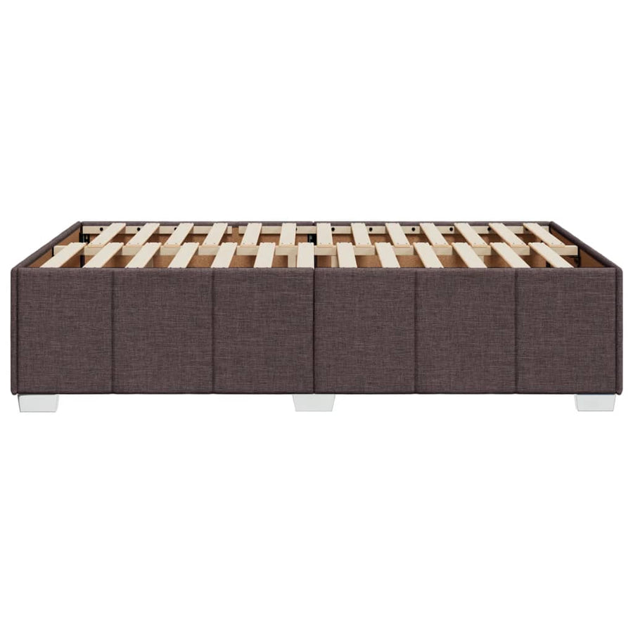 Bedframe stof donkerbruin 120x200 cm