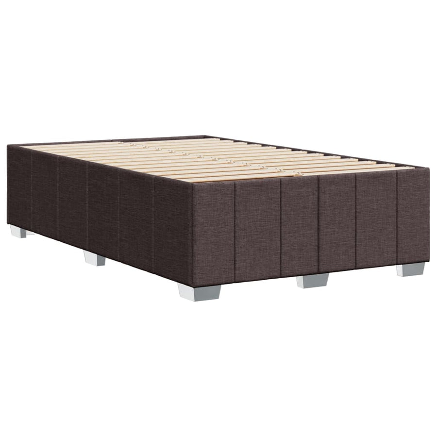 Bedframe stof donkerbruin 120x200 cm
