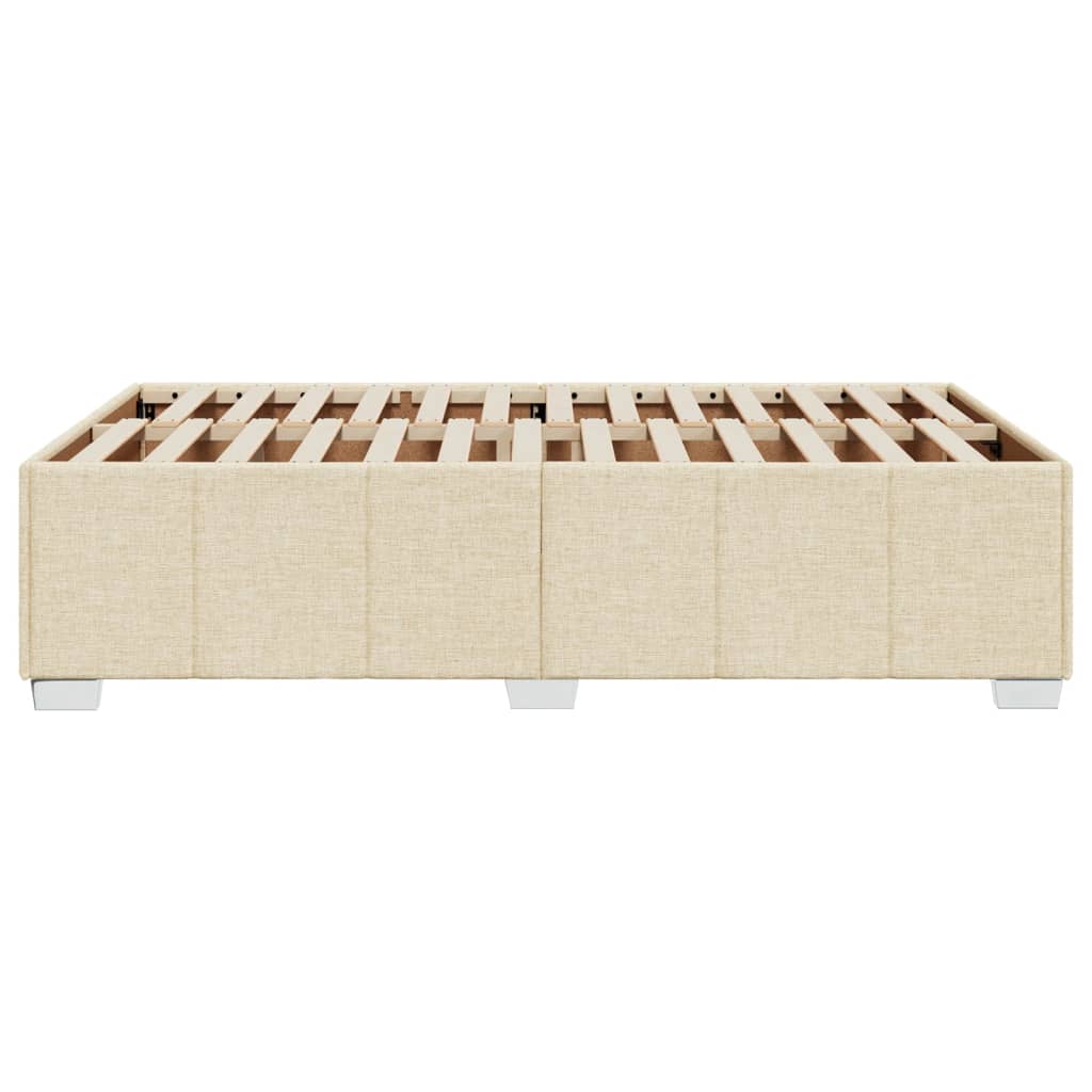 Bedframe stof crèmekleurig 120x200 cm
