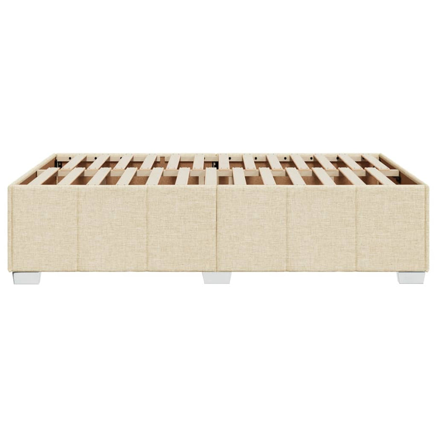 Bedframe stof crèmekleurig 120x200 cm