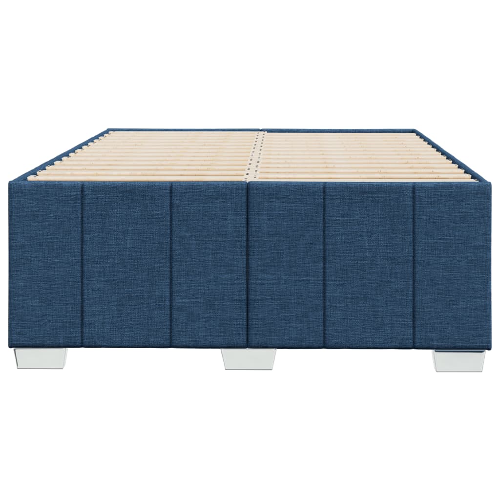 Bedframe stof blauw 120x200 cm
