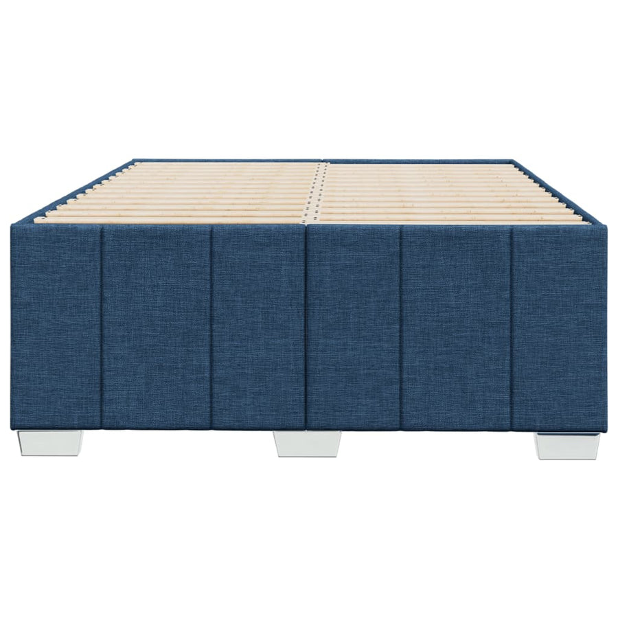Bedframe stof blauw 120x200 cm