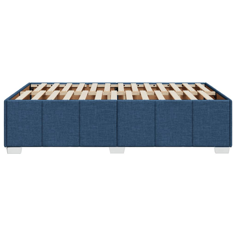 Bedframe stof blauw 120x200 cm
