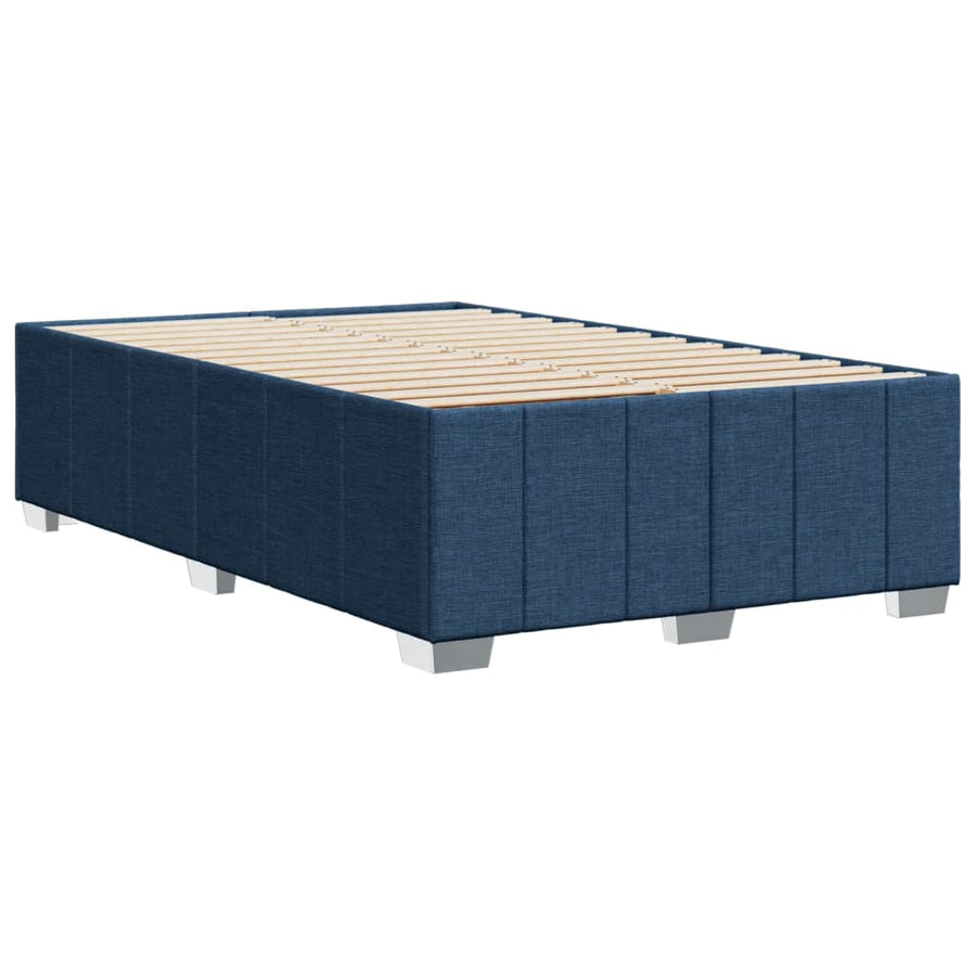 Bedframe stof blauw 120x200 cm