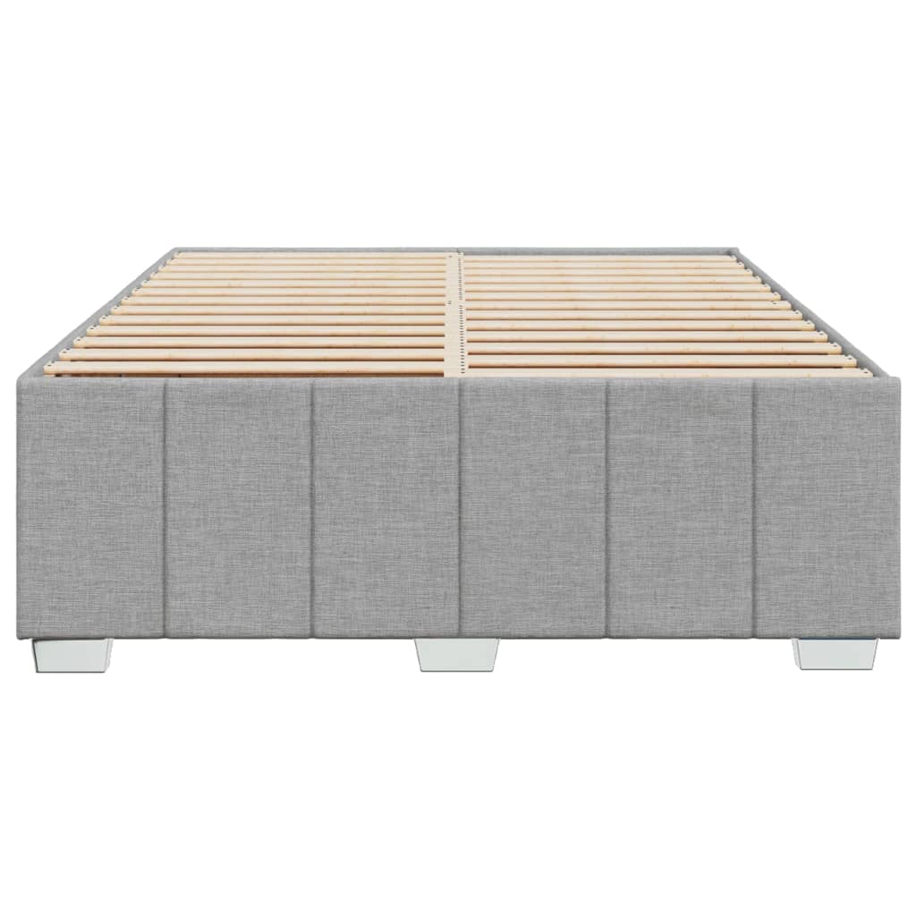 Bedframe Zonder Matras Stof Lichtgrijs 140X190 Cm