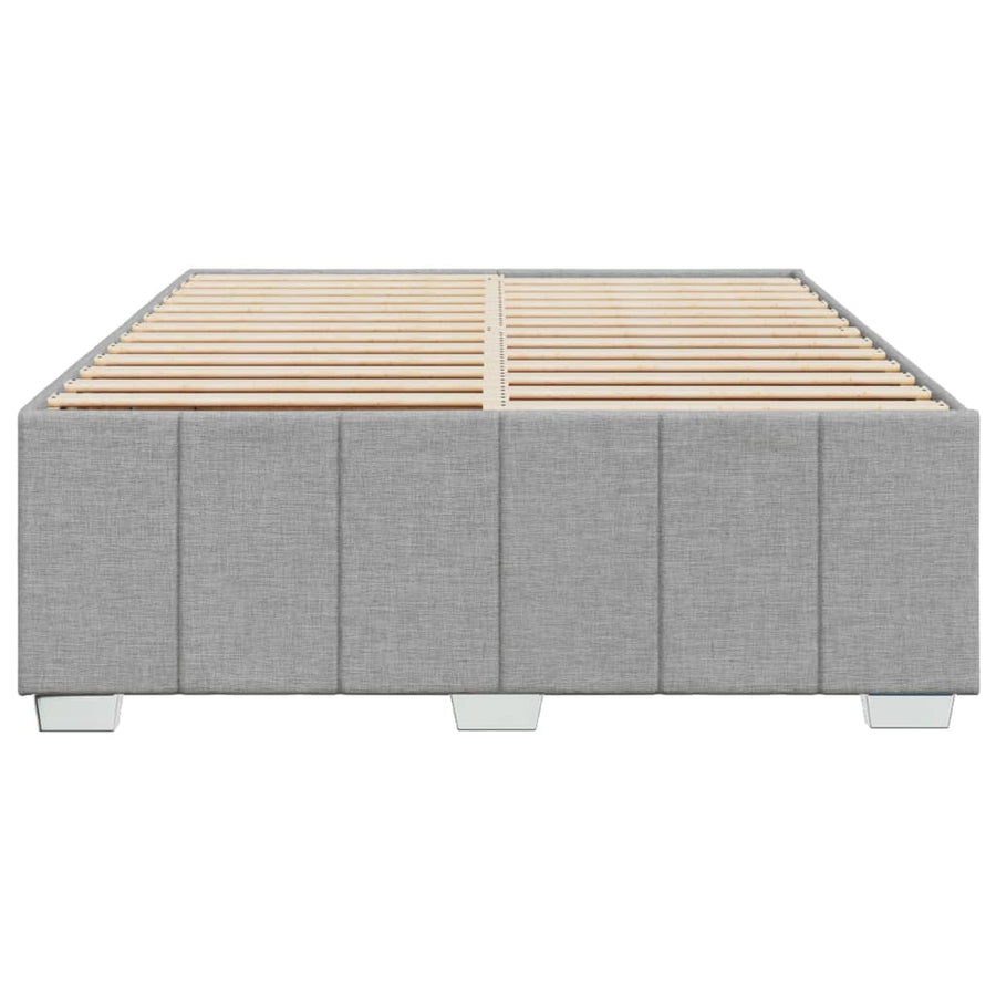 Bedframe Zonder Matras Stof Lichtgrijs 140X190 Cm