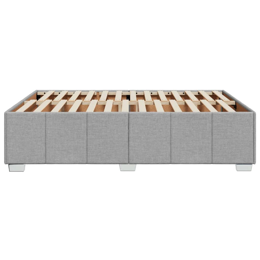 Bedframe Zonder Matras Stof Lichtgrijs 140X190 Cm