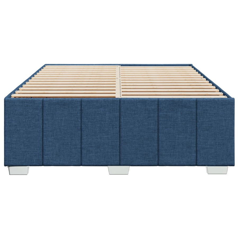 Bedframe zonder matras stof blauw 140x190 cm