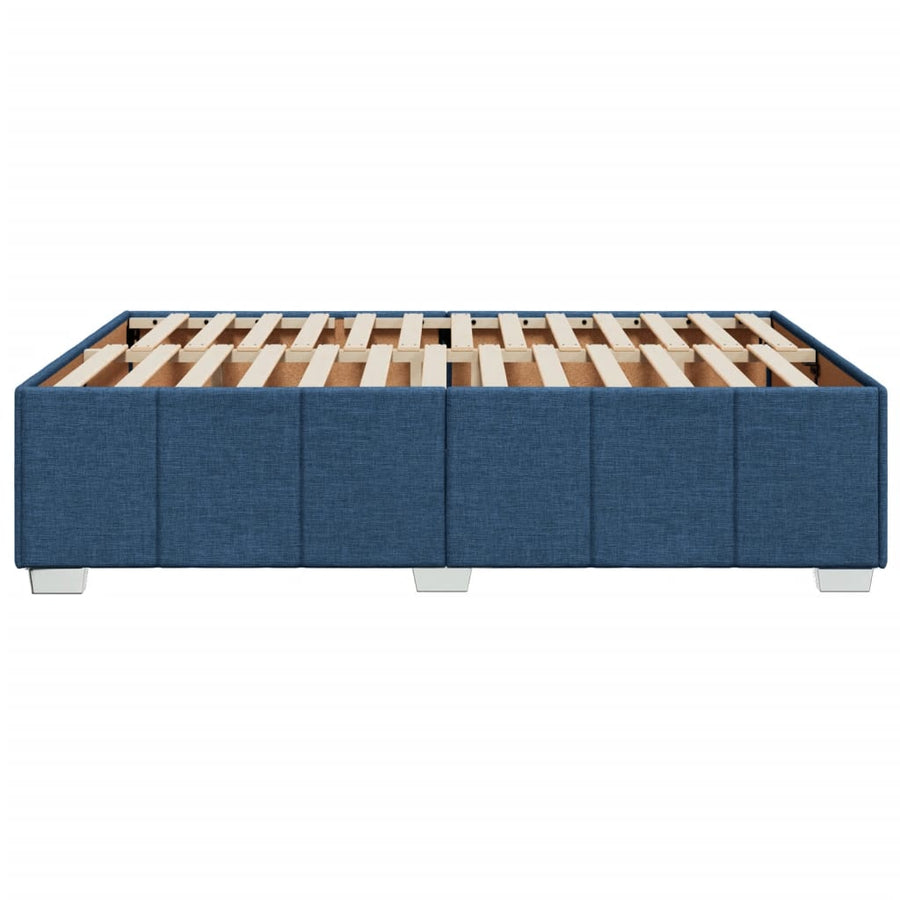 Bedframe zonder matras stof blauw 140x190 cm