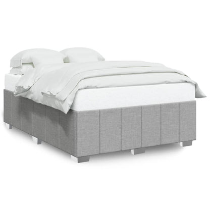 Bedframe zonder matras stof lichtgrijs 140x200 cm