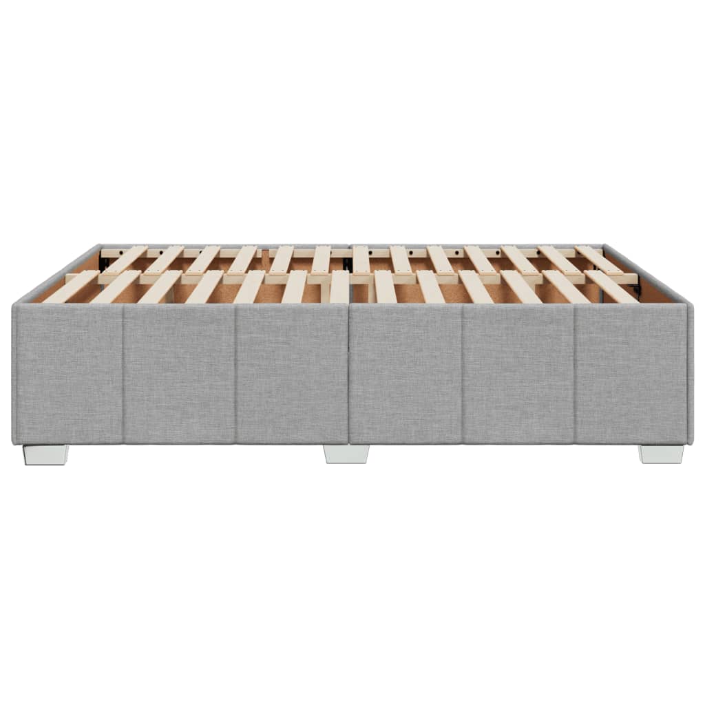 Bedframe zonder matras stof lichtgrijs 140x200 cm
