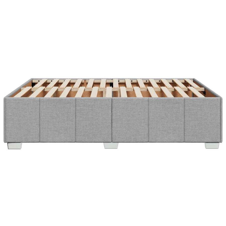 Bedframe zonder matras stof lichtgrijs 140x200 cm