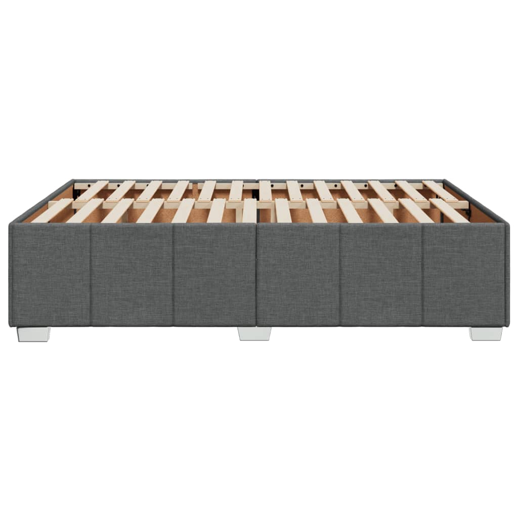 Bedframe zonder matras stof donkergrijs 140x200 cm