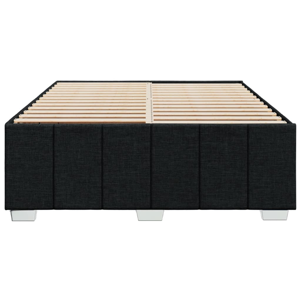 Bedframe zonder matras stof zwart 140x200 cm