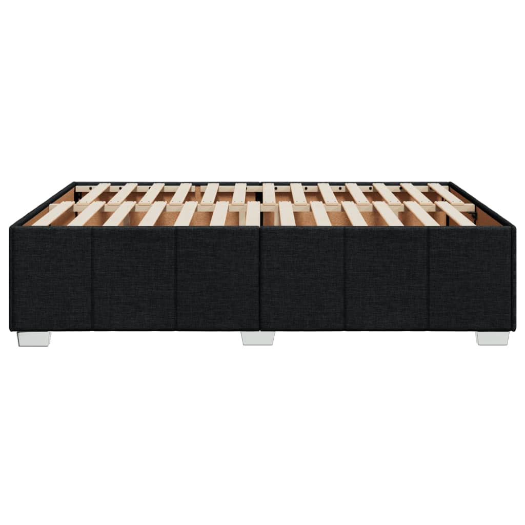 Bedframe zonder matras stof zwart 140x200 cm