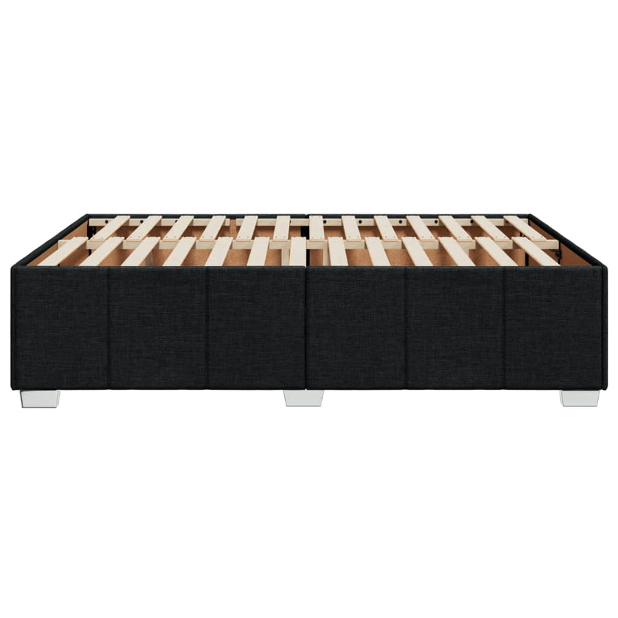 Bedframe zonder matras stof zwart 140x200 cm