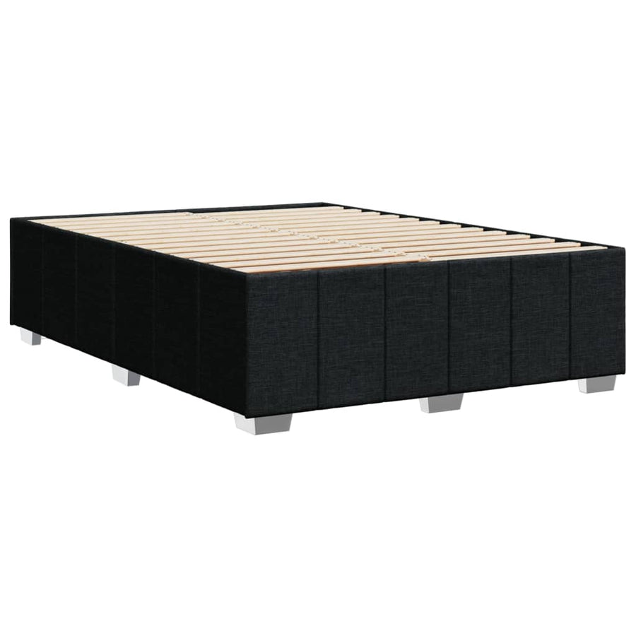 Bedframe zonder matras stof zwart 140x200 cm