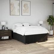 Bedframe stof zwart 140x200 cm