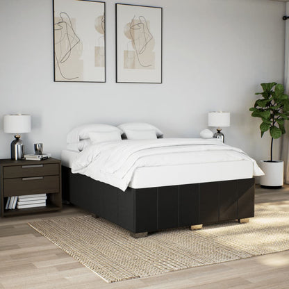 Bedframe zonder matras stof zwart 140x200 cm