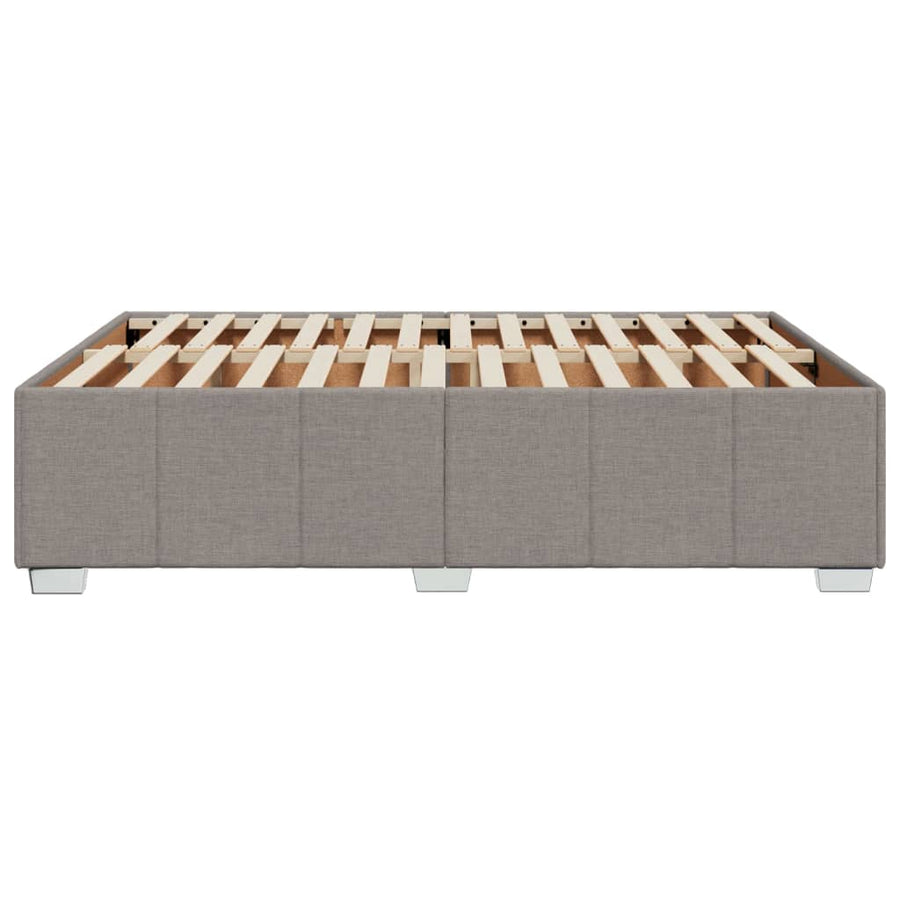Bedframe zonder matras stof taupe 140x200 cm