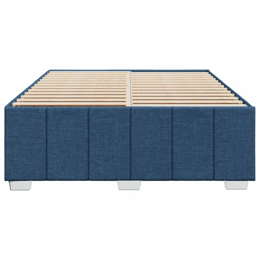 Bedframe zonder matras stof blauw 140x200 cm