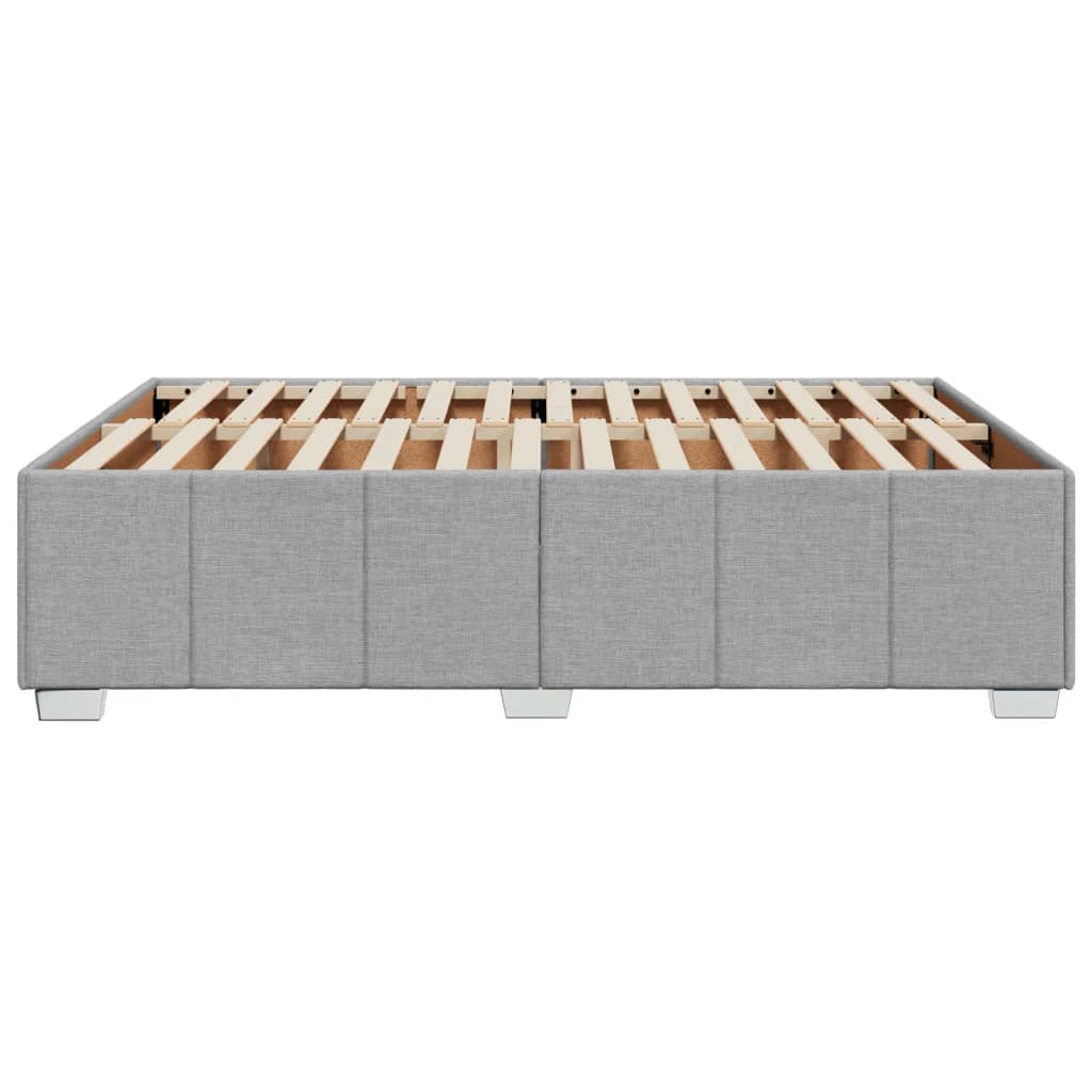 Bedframe zonder matras stof lichtgrijs 160x200 cm