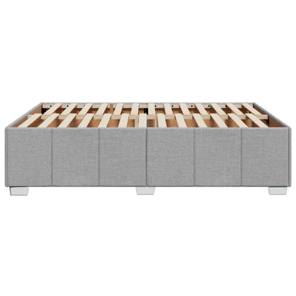 Bedframe zonder matras stof lichtgrijs 160x200 cm