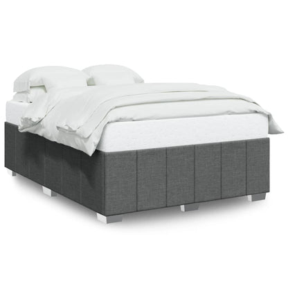 Bedframe zonder matras stof donkergrijs 160x200 cm