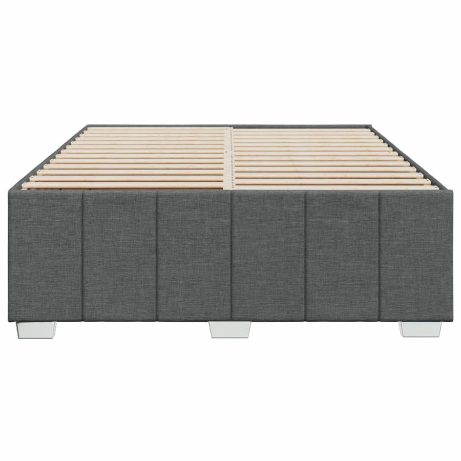 Bedframe zonder matras stof donkergrijs 160x200 cm