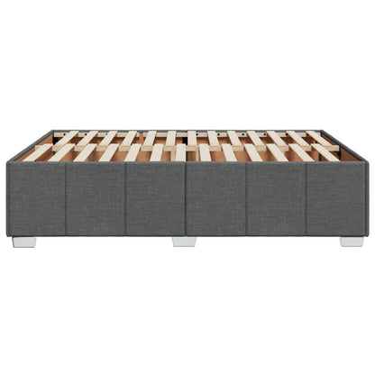 Bedframe zonder matras stof donkergrijs 160x200 cm