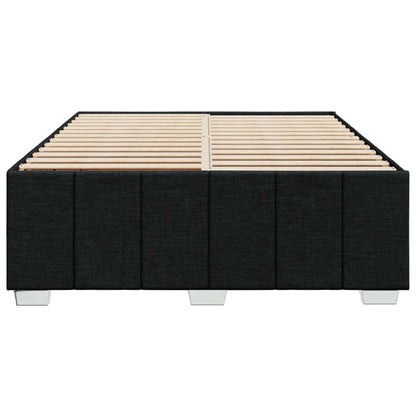 Bedframe zonder matras stof zwart 160x200 cm
