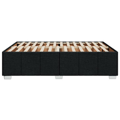 Bedframe zonder matras stof zwart 160x200 cm