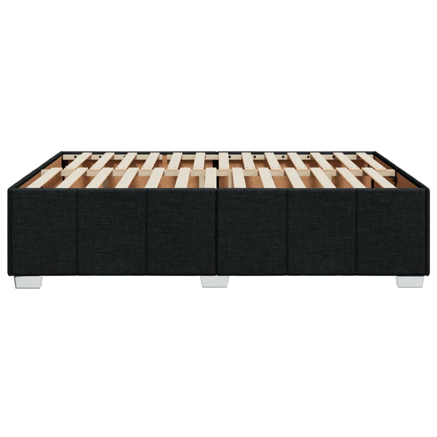 Bedframe zonder matras stof zwart 160x200 cm
