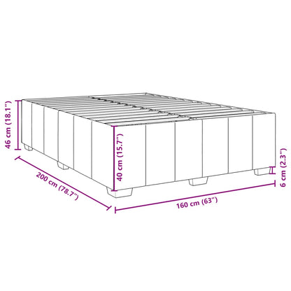 Bedframe Zonder Matras Stof 160 x 200 cm