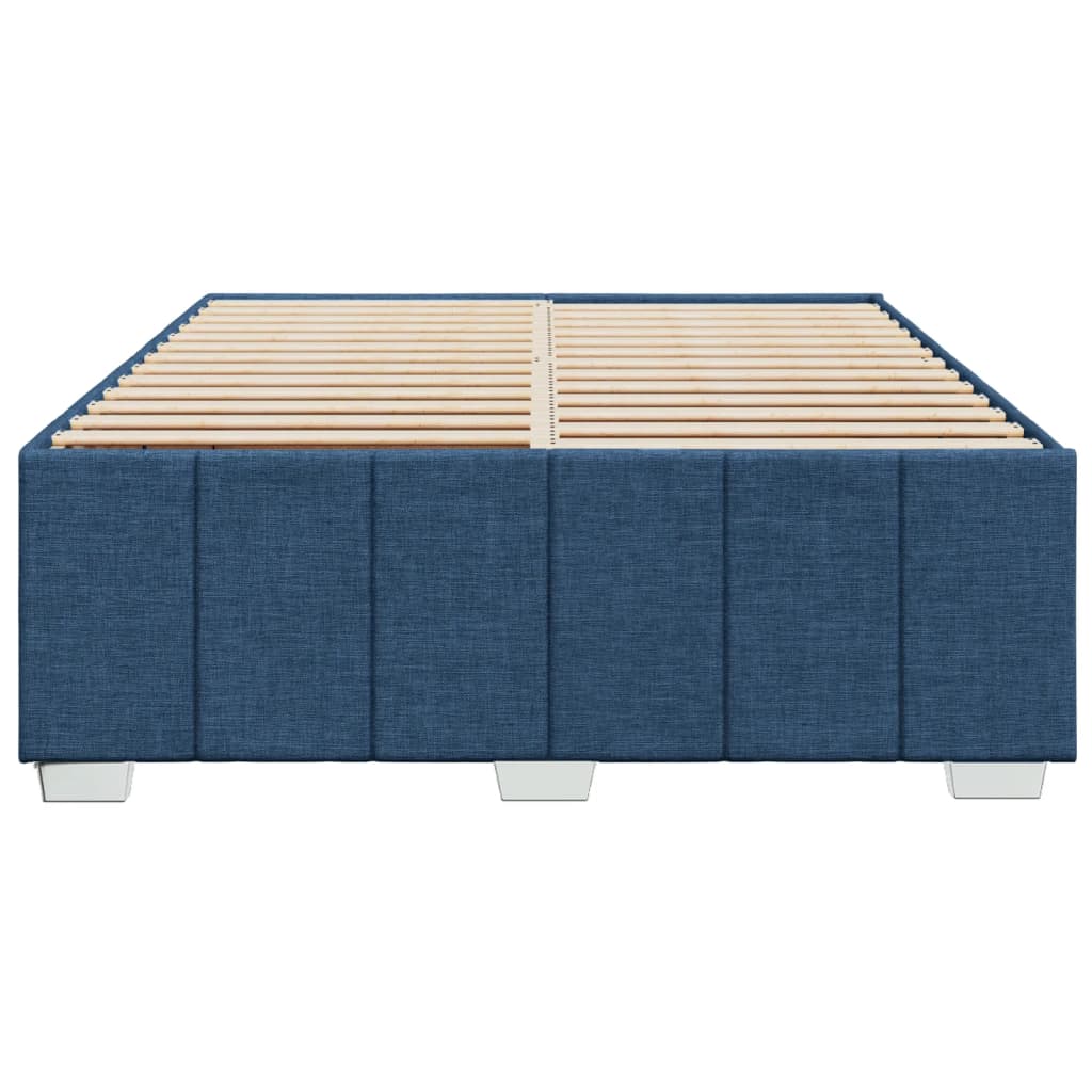 Bedframe zonder matras stof blauw 160x200 cm