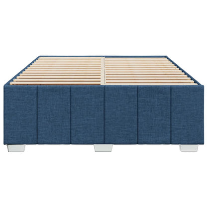 Bedframe zonder matras stof blauw 160x200 cm