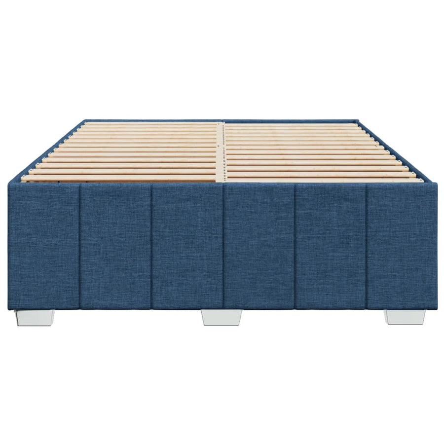 Bedframe zonder matras stof blauw 160x200 cm