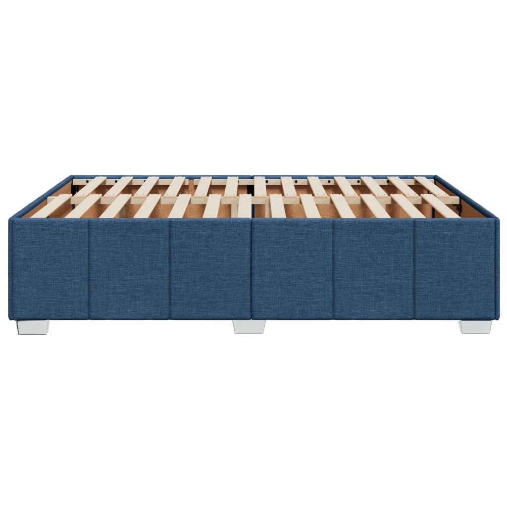 Bedframe zonder matras stof blauw 160x200 cm