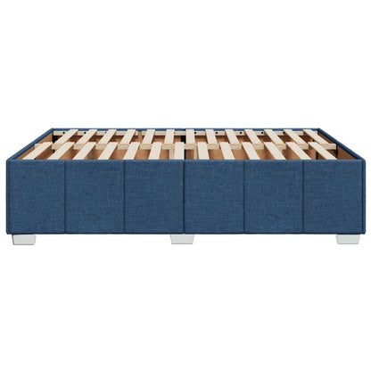 Bedframe zonder matras stof blauw 160x200 cm