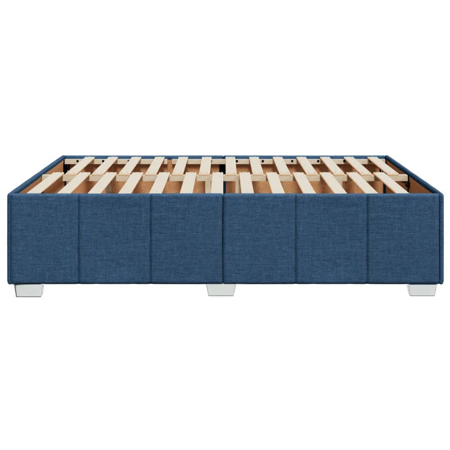 Bedframe zonder matras stof blauw 160x200 cm