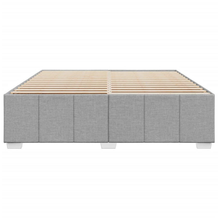 Bedframe zonder matras stof lichtgrijs 180x200 cm