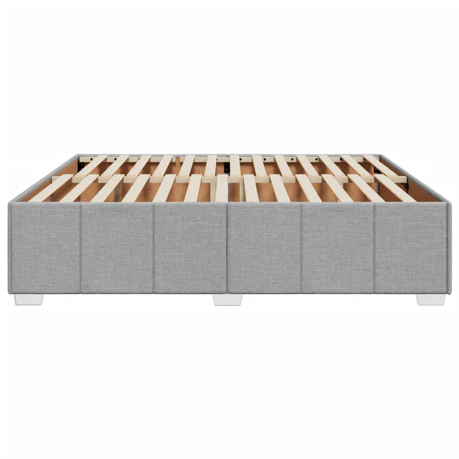 Bedframe zonder matras stof lichtgrijs 180x200 cm