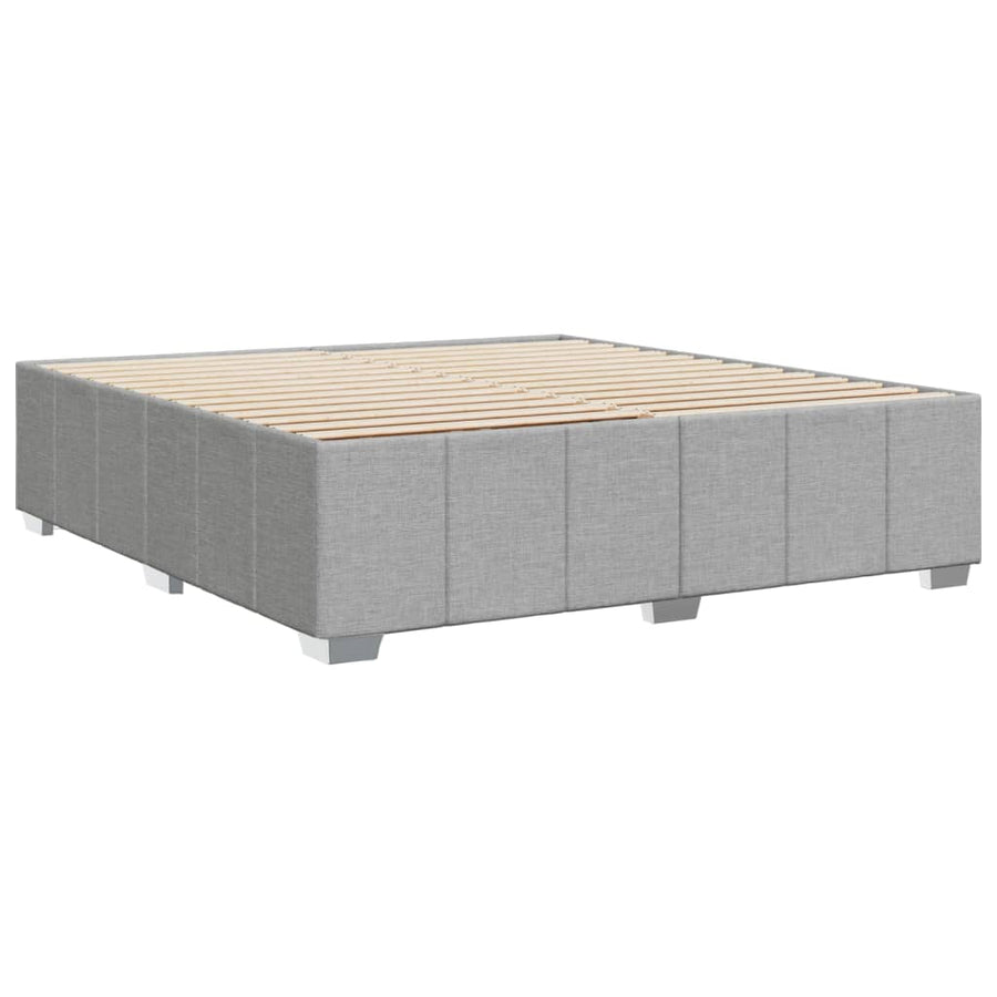 Bedframe zonder matras stof lichtgrijs 180x200 cm