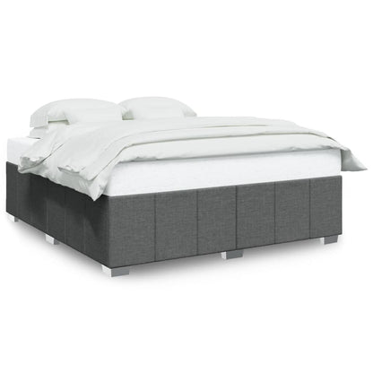 Bedframe zonder matras stof donkergrijs 180x200 cm