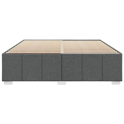 Bedframe zonder matras stof donkergrijs 180x200 cm
