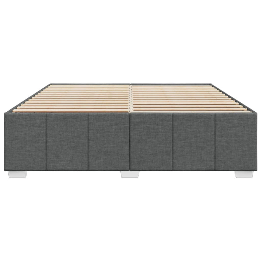 Bedframe zonder matras stof donkergrijs 180x200 cm