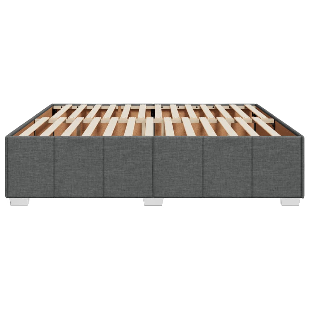 Bedframe zonder matras stof donkergrijs 180x200 cm