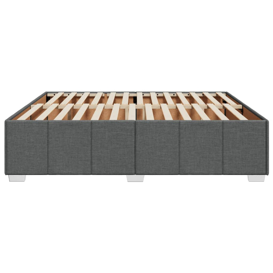 Bedframe zonder matras stof donkergrijs 180x200 cm